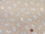 画像3: 可愛いシュナウザー ワンコ・犬柄 オックス生地 (ベージュ) コスモテキスタイル (3)