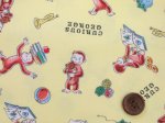 画像2: おさるのジョージ　オックス生地 (イエロー) (2)
