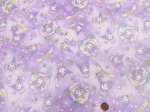 画像3: サンリオ クロミ プリンセス柄　オックス生地 (パープル) ラミネート つや消し (3)