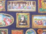 画像2: Montiシリーズ　アートキャット 絵画・美術館・ネコ・猫柄　インクジェットプリント　シーチング生地　ラミネート　つや消し (2)