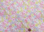画像3: スプリングフラワー　フラワー・花柄 ブロード生地 (ピンク系) 全針キルト (3)