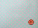 画像1: ４mm ドット ピンクの水玉 （ミントグリーン地）【 カラー 9 】シーチング生地　ラミネート　つや消し (1)