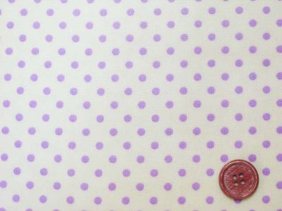 画像1: ４mm ドット 紫色の水玉 （イエロー地）【 カラー 6 】　シーチング生地　ラミネート　つや消し