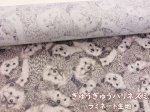 画像1: ぎゅうぎゅうハリネズミ　はりねずみ柄　コットンリネンキャンバス生地　ラミネート　つや消し (1)