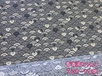 画像1: 和柄　青海波にゃんこ　ねこ柄　ドビー生地　ラミネート　つや消し (1)