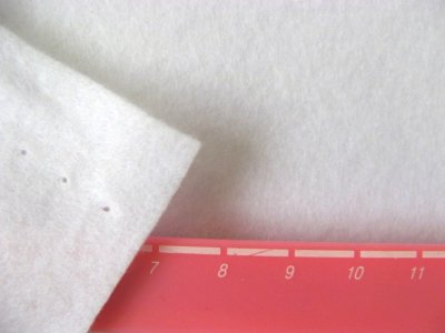 画像2: 定番洗えるフエルト90cm巾生地　白（RZ－01）