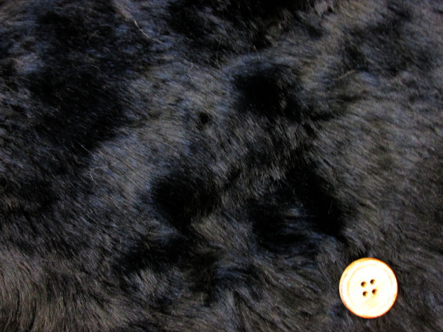 画像1: 日本製　クラッシュファー　（ブラック）　５０ｃｍ単位 (1)