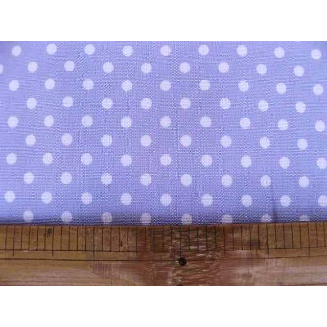 画像1: 定番ブロード 3mmドット柄（藤色） (1)