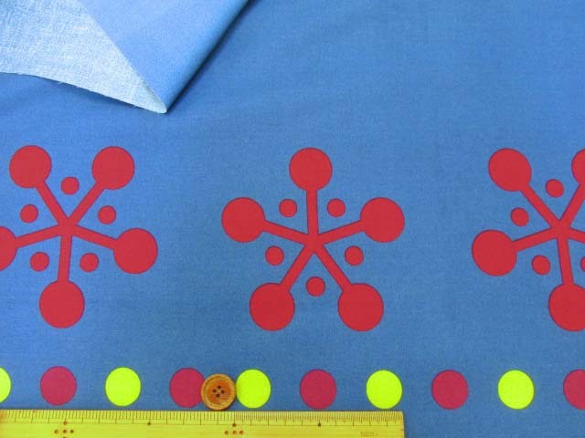 メーカー再販なし コスプレ衣装などに 和柄 音柱モチーフ 音玉 マーク柄 ブロード生地